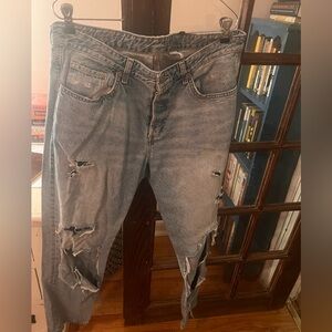 &Denim H&M Ripped Boyfriend Jeans